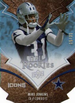 2008 Upper Deck Icons - Blue Die Cut #175 Mike Jenkins Front