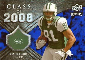 2008 Upper Deck Icons - Class of 2008 Blue #CO17 Dustin Keller Front