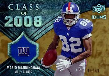 2008 Upper Deck Icons - Class of 2008 Gold #CO27 Mario Manningham Front