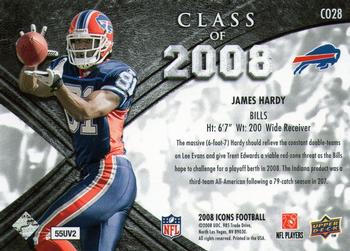 2008 Upper Deck Icons - Class of 2008 Gold #CO28 James Hardy Back
