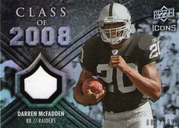 2008 Upper Deck Icons - Class of 2008 Jersey Silver #CO1 Darren McFadden Front
