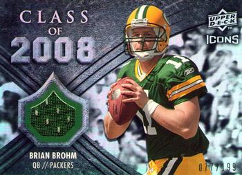 2008 Upper Deck Icons - Class of 2008 Jersey Silver #CO3 Brian Brohm Front