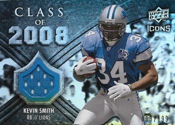2008 Upper Deck Icons - Class of 2008 Jersey Silver #CO23 Kevin Smith Front