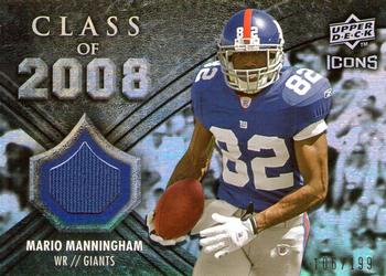 2008 Upper Deck Icons - Class of 2008 Jersey Silver #CO27 Mario Manningham Front