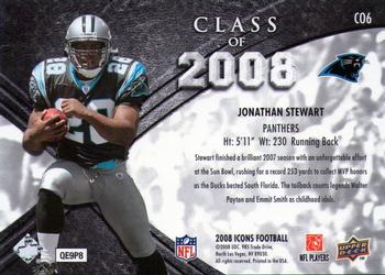 2008 Upper Deck Icons - Class of 2008 Silver #CO6 Jonathan Stewart Back