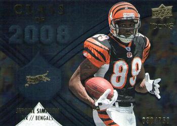2008 Upper Deck Icons - Class of 2008 Silver #CO22 Jerome Simpson Front