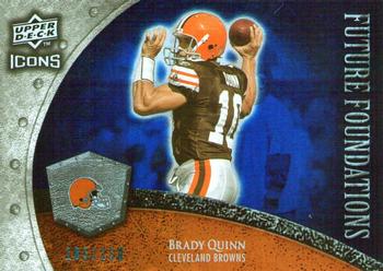 2008 Upper Deck Icons - Future Foundations Blue #FF5 Brady Quinn Front