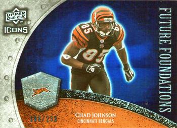 2008 Upper Deck Icons - Future Foundations Blue #FF9 Chad Johnson Front