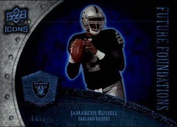 2008 Upper Deck Icons - Future Foundations Blue #FF15 JaMarcus Russell Front