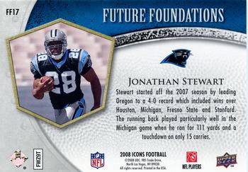 2008 Upper Deck Icons - Future Foundations Blue #FF17 Jonathan Stewart Back