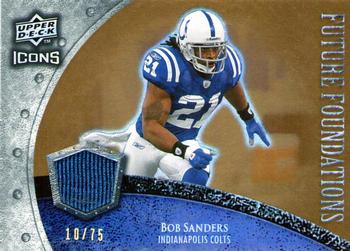 2008 Upper Deck Icons - Future Foundations Jersey Gold #FF4 Bob Sanders Front