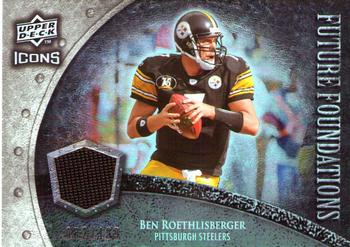 2008 Upper Deck Icons - Future Foundations Jersey Silver #FF3 Ben Roethlisberger Front