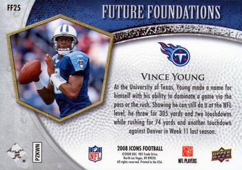 2008 Upper Deck Icons - Future Foundations Silver #FF25 Vince Young Back