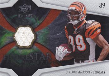 2008 Upper Deck Icons - Future Stars Materials #FSM23 Jerome Simpson Front