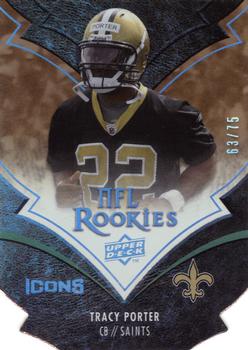 2008 Upper Deck Icons - Gold Die Cut #246 Tracy Porter Front