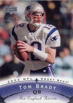 2003 Upper Deck Sweet Spot #12 Tom Brady Front