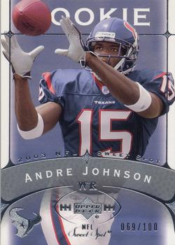 2003 Upper Deck Sweet Spot #222 Andre Johnson Front