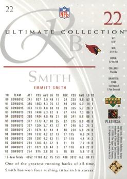 2003 Upper Deck Ultimate Collection #22 Emmitt Smith Back