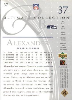 2003 Upper Deck Ultimate Collection #37 Shaun Alexander Back