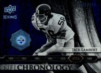 2008 Upper Deck Icons - NFL Chronology Blue #CHR7 Jack Lambert Front