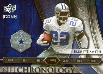 2008 Upper Deck Icons - NFL Chronology Blue #CHR19 Emmitt Smith Front