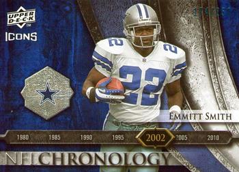 2008 Upper Deck Icons - NFL Chronology Blue #CHR28 Emmitt Smith Front