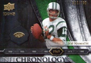 2008 Upper Deck Icons - NFL Chronology Silver #CHR4 Joe Namath Front