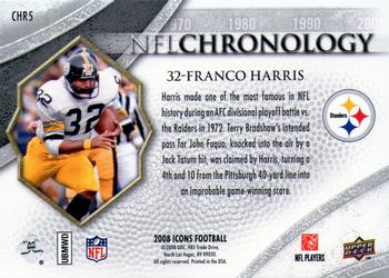 2008 Upper Deck Icons - NFL Chronology Silver #CHR5 Franco Harris Back