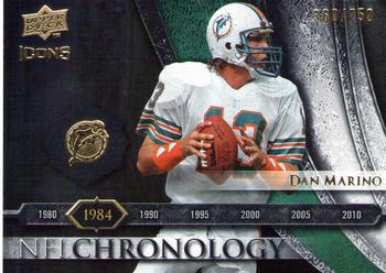 2008 Upper Deck Icons - NFL Chronology Silver #CHR10 Dan Marino Front