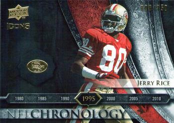 2008 Upper Deck Icons - NFL Chronology Silver #CHR18 Jerry Rice Front