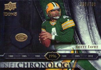 2008 Upper Deck Icons - NFL Chronology Silver #CHR20 Brett Favre Front