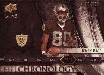 2008 Upper Deck Icons - NFL Chronology Silver #CHR27 Jerry Rice Front