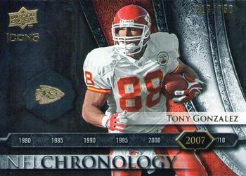 2008 Upper Deck Icons - NFL Chronology Silver #CHR37 Tony Gonzalez Front