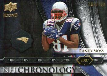 2008 Upper Deck Icons - NFL Chronology Silver #CHR40 Randy Moss Front