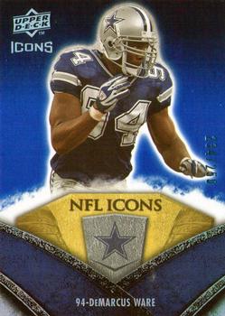 2008 Upper Deck Icons - NFL Icons Blue #NFL7 DeMarcus Ware Front
