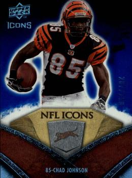 2008 Upper Deck Icons - NFL Icons Blue #NFL12 Chad Johnson Front