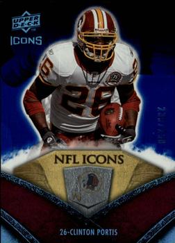 2008 Upper Deck Icons - NFL Icons Blue #NFL14 Clinton Portis Front