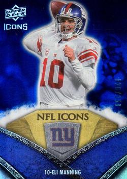 2008 Upper Deck Icons - NFL Icons Blue #NFL21 Eli Manning Front
