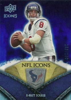 2008 Upper Deck Icons - NFL Icons Blue #NFL36 Matt Schaub Front