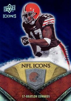2008 Upper Deck Icons - NFL Icons Blue #NFL50 Braylon Edwards Front