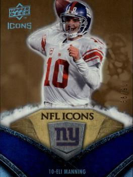 2008 Upper Deck Icons - NFL Icons Gold #NFL21 Eli Manning Front