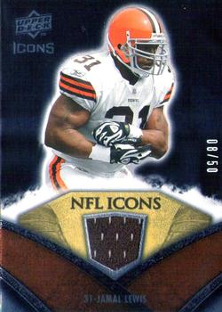 2008 Upper Deck Icons - NFL Icons Jersey Gold #NFL9 Jamal Lewis Front
