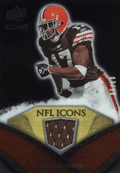 2008 Upper Deck Icons - NFL Icons Jersey Gold #NFL50 Braylon Edwards Front