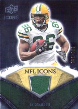 2008 Upper Deck Icons - NFL Icons Jersey Silver #NFL18 Donald Lee Front