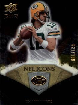 2008 Upper Deck Icons - NFL Icons Silver #NFL13 Aaron Rodgers Front