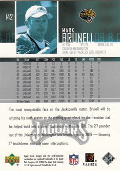 2003 Upper Deck #142 Mark Brunell Back