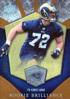 2008 Upper Deck Icons - Rookie Brilliance Gold #RB6 Chris Long Front