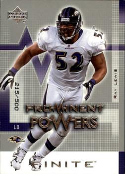 2003 Upper Deck Finite #182 Ray Lewis Front
