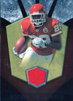 2008 Upper Deck Icons - Rookie Brilliance Jersey Silver #RB17 Jamaal Charles Front