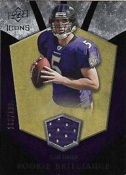 2008 Upper Deck Icons - Rookie Brilliance Jersey Silver #RB18 Joe Flacco Front